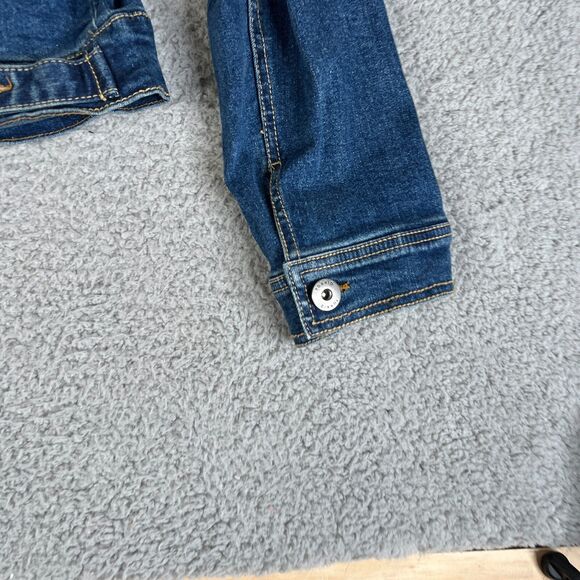 Torrid Denim Jacket Womens 2 18/20 Trucker Metal Buttons Jean Stretch - Picture 7 of 13